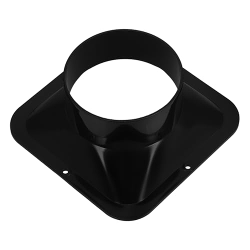 Vaguelly Abs Kunststoff Flanschverbinder Quadratisch zu Rund Ventilationssystem Adapter für Luftkanäle Zuverlässige Verbindung für Abluftschläuche und Rohrsysteme von Vaguelly