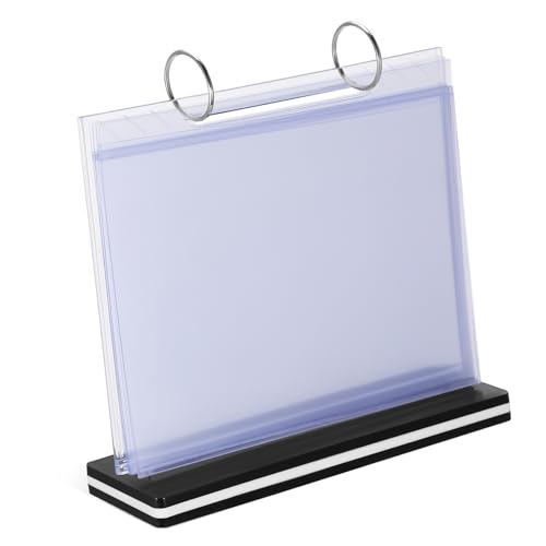 Vaguelly Acryl Karten Menüständer Schreibtisch Flip Organizer Stehende Schilderhalter Etikettenhalter Schilderhalter Für Tisch Schilderständer Etikettenhalter Transparente von Vaguelly