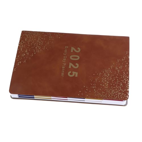 Vaguelly Agenda Buch Terminplaner Zeitplan Buch Notizblöcke Für Arbeit Planer Zeitplan Planer Kalender Notizplaner Kalender Planer Zeitplan Tagesplaner Büroplaner Braun Pu von Vaguelly