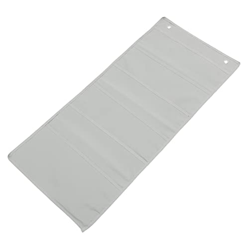 Vaguelly Aktentasche Zeitschriften-Hängetasche Organisator für Papierakten buchablage aufbewahrungssack Zeitschriftenhalter mit sechs Schichten Zeitschriftentasche hängend Oxford-Stoff Grey von Vaguelly