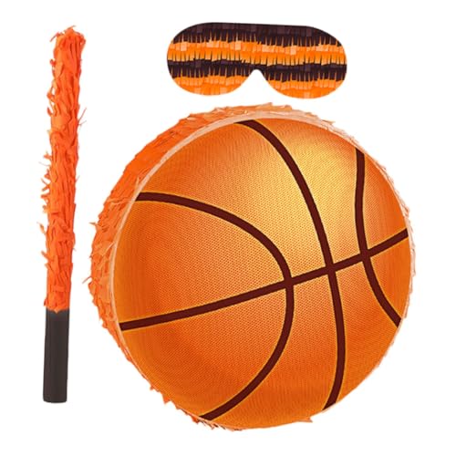 Vaguelly Basketball Pinata Party Dekoration mit Blindenmaske und Robustes Kartonmaterial Inklusive Konfetti für Sport-mottopartys Kindergeburtstage und Foto-requisiten von Vaguelly