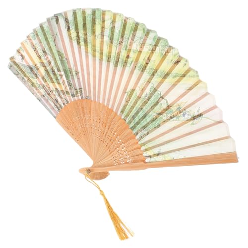Vaguelly Chinesischer Seidenfächer mit Quasten für Hochzeiten Festivals Tanz Fotorequisit Tragbar für Frauen und Mädchen Handgefertigte Vaguelly Chinesischer Seidenfächer mit Quasten für Hochzeiten Festivals Tanz Fotorequisit Tragbar für Frauen und Mädchen Handgefertigte von Vaguelly