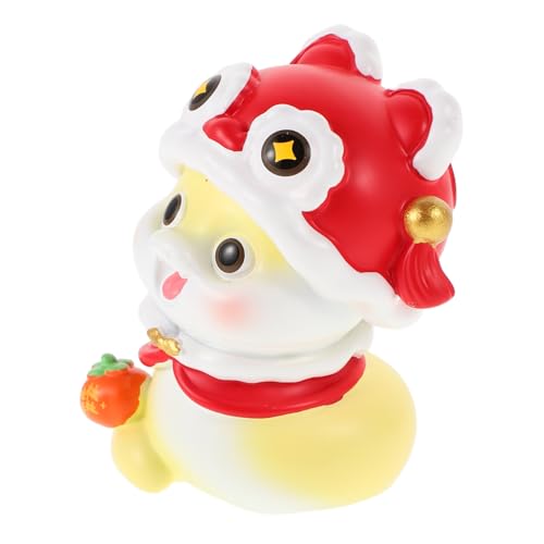 Vaguelly Chinesisches Neujahr Snake Figur Resin Zodiac Tier Ornament Festliche Dekoration Für Tisch Büro Für Jahr Einzigartiger Mascot Für Feierlichkeiten von Vaguelly