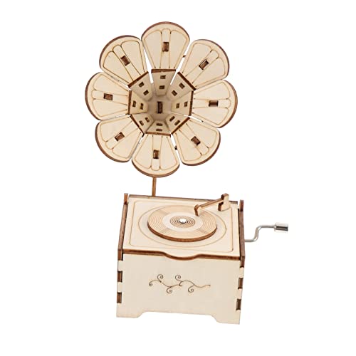 Vaguelly DIY Handgemachte Musikbox Retro Spieluhr Baum-Look Ornament Junge Mädchen Selbst-Montage Spieluhr von Vaguelly
