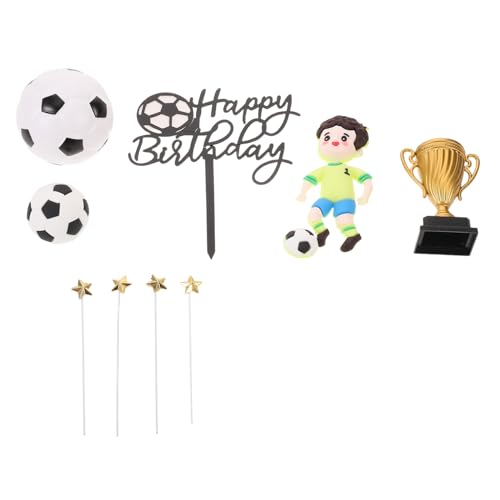 Vaguelly Dekoration mit Spielerfiguren Fußball und Pokal Stabile Topper für Geburtstagsfeiern und Sportevents Detailgetreu und Vielseitig Einsetzbar Vaguelly Dekoration mit Spielerfiguren Fußball und Pokal Stabile Topper für Geburtstagsfeiern und Sportevents Detailgetreu und Vielseitig Einsetzbar von Vaguelly