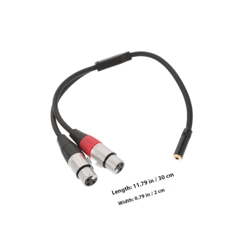 Vaguelly Dual Xlr Male zu Female Stereo Y kabel Doppelt Geschirmt Xlr Stecker Trs Adapter Flexibles Y design für Aufnahme Mixing Broadcasting Kompatibel mit Audioequipment von Vaguelly