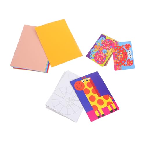 Vaguelly EVA Schaum Sticker Tiermotive DIY Lernspielzeug für Kreatives Bastelset ohne Kleber für Kindergarten Kunst Aktivität Zuhause Schule Reise von Vaguelly