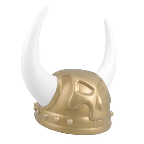 Vaguelly Erwachsener Mittelalterlicher Helm mit Hörnern Kunststoff Kopfstück für Piratenkostüme Cosplay Zubehör für Erwachsene bei Party und Halloween Vaguelly Erwachsener Mittelalterlicher Helm mit Hörnern Kunststoff Kopfstück für Piratenkostüme Cosplay Zubehör für Erwachsene bei Party und Halloween von Vaguelly