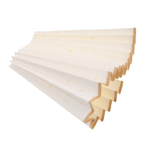 Vaguelly Faltbarer Papierfächer Blanko Oberfläche für Diy Projekte Leichte Vielseitige Bastelmaterialien für Kreative Fächer und Kunstgestaltungen von Vaguelly