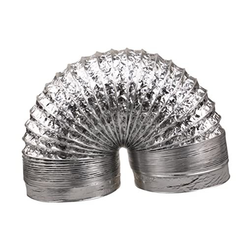 Vaguelly Flexibler Aluminiumfolie Lüftungsschlauch Durchmesser Hitzebeständig Verstärkt für Heizungs Lüftungs und Klimaanlagen Hvac Abluft und Zuluftkanal Vielseitig Einsetzbar von Vaguelly
