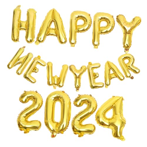 Vaguelly Foil Ballons Dekoration Year Party Aluminium Folienballons Goldene Festliche Luftballons für Silvester Feier und Empfang Vaguelly Foil Ballons Dekoration Year Party Aluminium Folienballons Goldene Festliche Luftballons für Silvester Feier und Empfang von Vaguelly