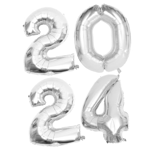 Vaguelly Folienballons Zahlen Luftballons Silvester Party Dekoration Aluminiumfolie Langlebig Glänzend Silbernes Design für Neujahrsfest und Feierlichkeiten Vaguelly Folienballons Zahlen Luftballons Silvester Party Dekoration Aluminiumfolie Langlebig Glänzend Silbernes Design für Neujahrsfest und Feierlichkeiten von Vaguelly