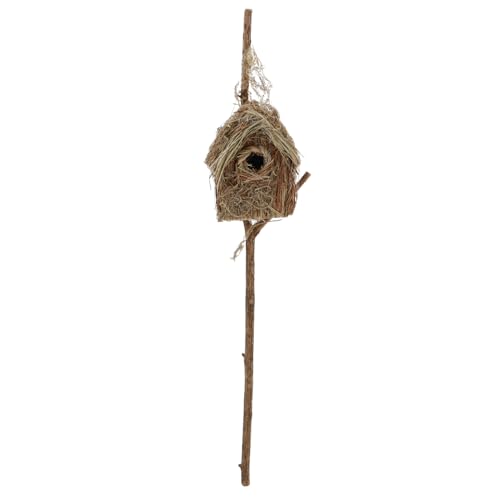 Vaguelly Gartendekoration Ornamente Vogelhausdekor Dekorative Vogelhäuser Vogelhaus Vogelhaus-gartenpfähle Gartenpfahl Vogelnest Vogelhäuser Im Freien Vogelhaus Für Garten Vogelhütte Holz von Vaguelly