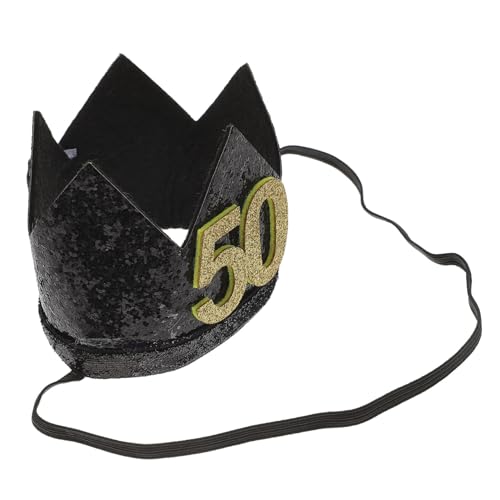 Vaguelly Geburtstag Partyhut mit Design Leichte Kompakte Fotorequisite Tragbar für Geburtstagsfeier Themenparty Modischer Kopfschmuck Gold Schwarz Jahre Vaguelly Geburtstag Partyhut mit Design Leichte Kompakte Fotorequisite Tragbar für Geburtstagsfeier Themenparty Modischer Kopfschmuck Gold Schwarz Jahre von Vaguelly