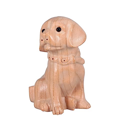 Vaguelly Geschnitztes Hund Ornament aus Holz Kreative Tischdekoration Feng Shui Skulptur für Zuhause und Büro Kindersicheres Heimhandwerk Lebensechte Holzfigur Vaguelly Geschnitztes Hund Ornament aus Holz Kreative Tischdekoration Feng Shui Skulptur für Zuhause und Büro Kindersicheres Heimhandwerk Lebensechte Holzfigur von Vaguelly