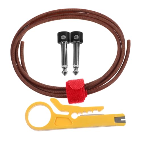 Vaguelly Gitarre Effektkabel mit Geräuschreduzierung Teiliges Kurzes Patchkabel Kompatibel für Bass und Gitarrenpedale Robustes Gitarrenzubehör für Bühne und Straßenauftritte von Vaguelly