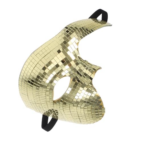 Vaguelly Glänzende Disco Halbgesichtsmaske mit Spiegel Leichte Tragbare Karnevalsmaske für Frauen und Männer Funkelndes Partyaccessoire für Halloween Geburtstag Fasching Vaguelly Glänzende Disco Halbgesichtsmaske mit Spiegel Leichte Tragbare Karnevalsmaske für Frauen und Männer Funkelndes Partyaccessoire für Halloween Geburtstag Fasching von Vaguelly