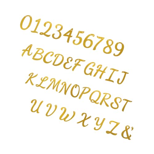 Vaguelly Glitzerpuder Dekoration Geburtstagsdekorationen Geburtstagsparty Dekorationen Bügelbuchstaben Glitzer Große Glitzerbuchstaben DIY Geburtstagsetiketten Individuelle von Vaguelly