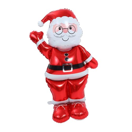 Vaguelly Großer Stehender Weihnachtsmann Folienballon Aufblasbarer Weihnachtsmann für Partydekoration Roter Aluminium Folienballon für Weihnachtsfeiern Einfach Aufzublasen Festliche Vaguelly Großer Stehender Weihnachtsmann Folienballon Aufblasbarer Weihnachtsmann für Partydekoration Roter Aluminium Folienballon für Weihnachtsfeiern Einfach Aufzublasen Festliche von Vaguelly