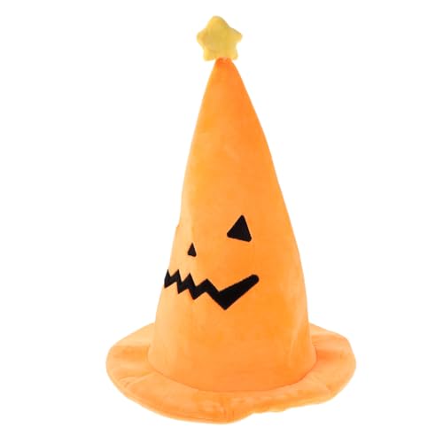 Vaguelly Halloween Hexenhut mit Kürbisdesign Bequeme Damen-Hut für Halloween Weihnachtsmaskerade und Karneval Vielseitiges Cosplay-Zubehör für Festliche Kostümfeste Vaguelly Halloween Hexenhut mit Kürbisdesign Bequeme Damen-Hut für Halloween Weihnachtsmaskerade und Karneval Vielseitiges Cosplay-Zubehör für Festliche Kostümfeste von Vaguelly