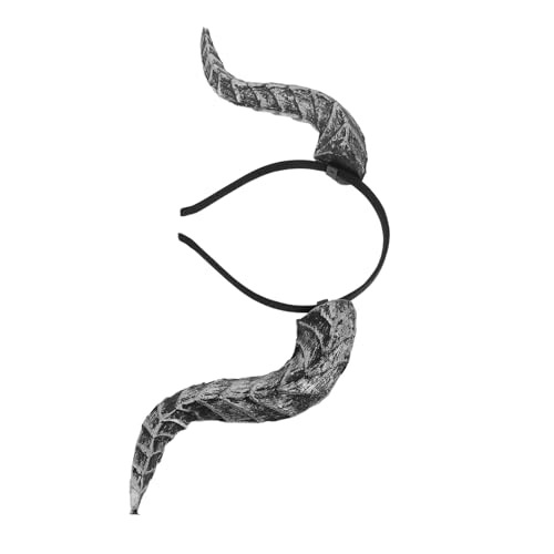 Vaguelly Halloween Teufelshorn Haarreif Abnehmbar Vintage Steampunk Stil Gothic Kostümaccessoire für Karneval Cosplay Vielseitig Einsetzbar Auffälliges Design Schnelle von Vaguelly