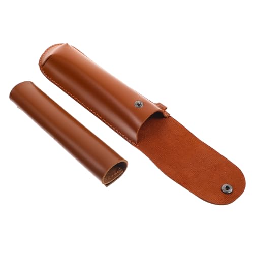 Vaguelly Handbohrer Lederschutzhülle Braun Langlebige Pu schutzhülle mit Multifunktionalem Design für Outdoor aktivitäten Wie Wandern Camping Jagd und Radfahren Praktische von Vaguelly