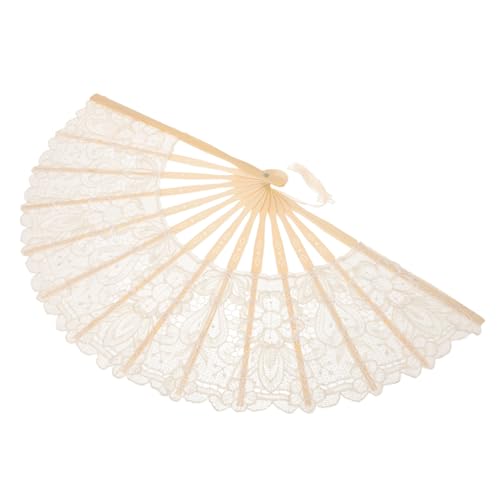Vaguelly Handfächer aus Spitze und Tragbarer Faltfächer für Tanz Hochzeiten und Dekoration Langlebig Leicht und mit Dekorativer Quaste Design Vaguelly Handfächer aus Spitze und Tragbarer Faltfächer für Tanz Hochzeiten und Dekoration Langlebig Leicht und mit Dekorativer Quaste Design von Vaguelly