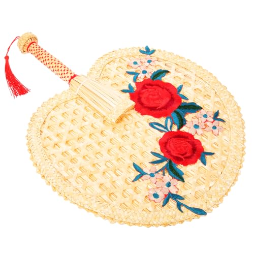 Vaguelly Handgefertigter Woven Handventilator für Sommer Tragbarer Kühlfächer für Partys Strände und Outdoor Aktivitäten aus Natürlichem Leicht und Geschmeidig von Vaguelly