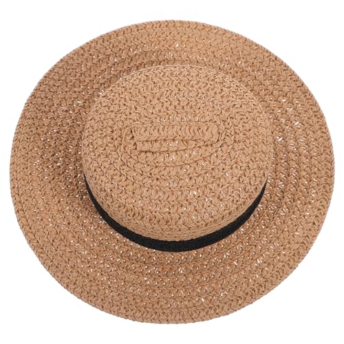 Vaguelly Handgewebter Puppenhut Kleiner Strohhut für Puppen Basteln Exquisites Puppen Accessoire Leicht und Robust für Selbstgemacht Projekte und Puppendekorationen Vaguelly Handgewebter Puppenhut Kleiner Strohhut für Puppen Basteln Exquisites Puppen Accessoire Leicht und Robust für Selbstgemacht Projekte und Puppendekorationen von Vaguelly