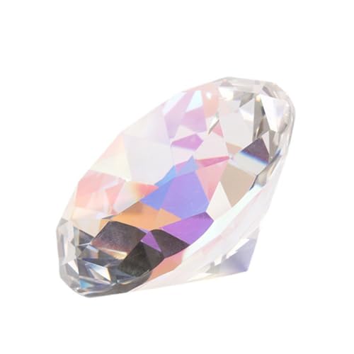 Vaguelly Handhaltende Diamantdekoration Schliffdekorationen Hochzeit Klares Ornament Partyständer Requisite Diamantmodell Dekorativer Simulationsdiamant von Vaguelly
