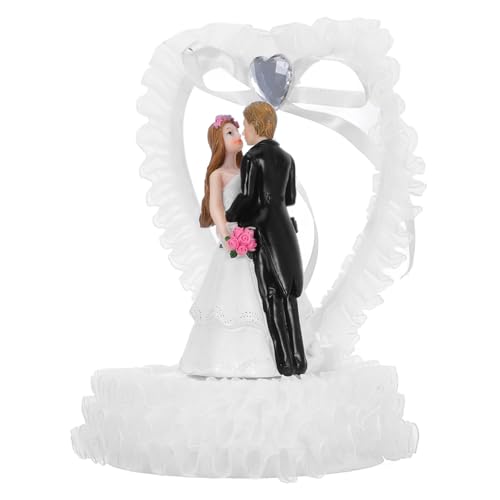 Vaguelly Hochzeitstorte Topper Figur Harz Hochzeit Dekoration Hochzeitsdekoration für Exquisites Ornament für Hochzeitsfeiern Vaguelly Hochzeitstorte Topper Figur Harz Hochzeit Dekoration Hochzeitsdekoration für Exquisites Ornament für Hochzeitsfeiern von Vaguelly
