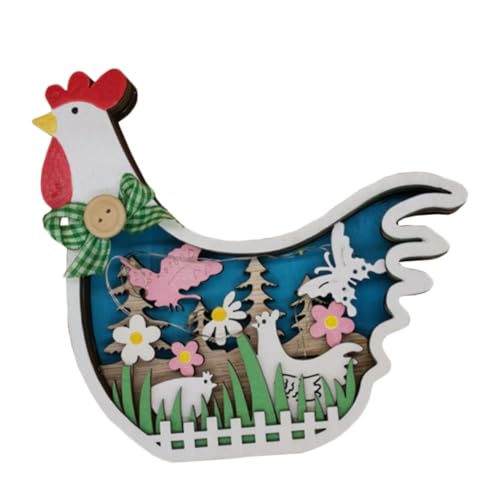 Vaguelly Hölzerne LED -Küken -Ornamente Frühlingsdeko Party Wohnkultur Huhn Kükenformhandwerk mit Licht Holz Weiß Vaguelly Hölzerne LED -Küken -Ornamente Frühlingsdeko Party Wohnkultur Huhn Kükenformhandwerk mit Licht Holz Weiß von Vaguelly