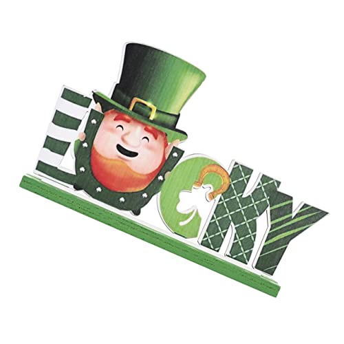 Vaguelly Hölzerne Ornamente Glücklich Esstisch Herzstück Heilige Dekoration St. Patricks Day Table Centerstücke Tischzentrum St. Patricks Day Tischschild Green Holz Vaguelly Hölzerne Ornamente Glücklich Esstisch Herzstück Heilige Dekoration St. Patricks Day Table Centerstücke Tischzentrum St. Patricks Day Tischschild Green Holz von Vaguelly