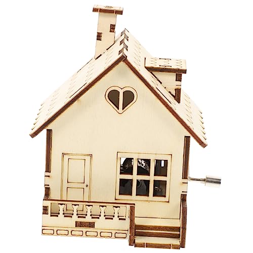 Vaguelly Holz Musikbox im Einzigartigen Hausdesign Handkurbel Spieluhr für DIY Dekoration als für Lehrer Festtagsgestaltung Vielseitig Einsetzbar Wohnräumen Garten und Schlafzimmer Vaguelly Holz Musikbox im Einzigartigen Hausdesign Handkurbel Spieluhr für DIY Dekoration als für Lehrer Festtagsgestaltung Vielseitig Einsetzbar Wohnräumen Garten und Schlafzimmer von Vaguelly