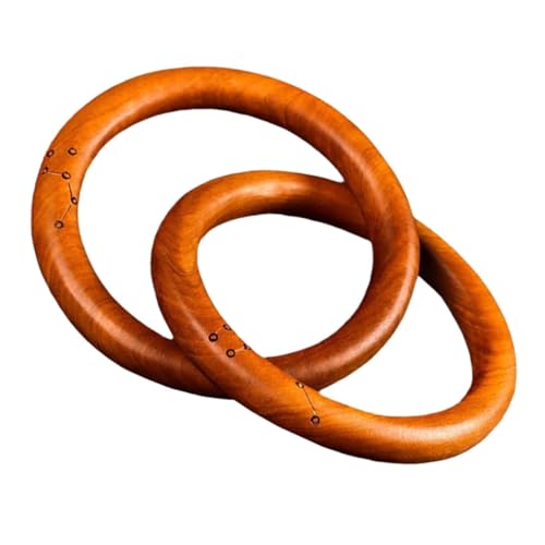 Vaguelly Holzkette Dekoration Holz Boho Knoten Miniaturgröße für Vielseitige Wohnakzente Regale und Wanddekoration von Vaguelly