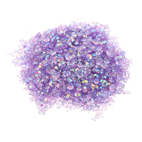 Vaguelly Jelly Resin Flatback Rhinestones Mixed Lichtlila DIY Nail Charms für Nagelkunst Scrapbooking Basteln Handyhüllen Dekoration von Vaguelly
