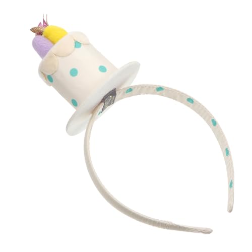 Vaguelly Kindergeburtstag Haarreif Kopfband mit Samtkerzen Weiß Leichtes Langlebiges Stirnband für Partydekoration Fotoshooting und Kinderfest Vaguelly Kindergeburtstag Haarreif Kopfband mit Samtkerzen Weiß Leichtes Langlebiges Stirnband für Partydekoration Fotoshooting und Kinderfest von Vaguelly
