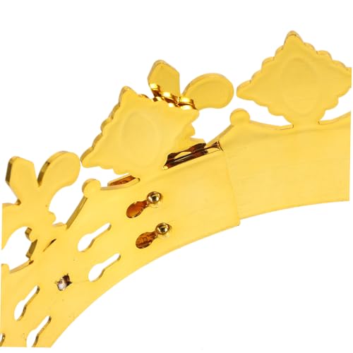 Vaguelly Königskrone Party Hut Bequem Verstellbar für Halloween Kostüm Karneval Bühnenauftritt Geburtstagsfeier Cosplay Zubehör mit Königlichem Design von Vaguelly