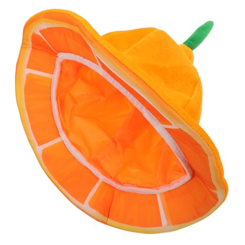 Vaguelly Kopfbedeckung Für Partyzubehör Requisiten Kleid Neuartiges Essen Cosplay Kostüm Rolle Orangefarbene Partykabine In Form Von Obst Fotothema Für Erwachsene Niedliche von Vaguelly