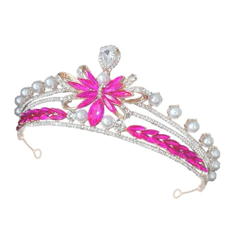 Vaguelly Kopfbedeckung Mit Strasskrone Haardekoration Für Frauen Goldkronen Für Frauen Junggesellin Tiaras Silber Braut- Stirnbänder Funkelnd Rosa Dekorationen Party Kunstperlen Rosy Vaguelly Kopfbedeckung Mit Strasskrone Haardekoration Für Frauen Goldkronen Für Frauen Junggesellin Tiaras Silber Braut- Stirnbänder Funkelnd Rosa Dekorationen Party Kunstperlen Rosy von Vaguelly