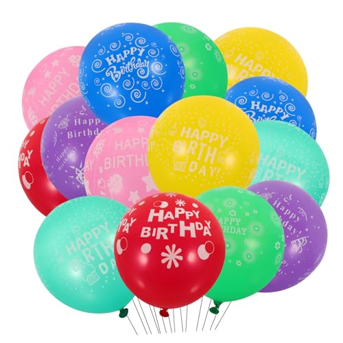 Vaguelly Luftballons Alles Zum Geburtstag Bunte DIY Ballon Dekoration Für Geburtstagspartys Feste Und Feierlichkeiten Farbenfrohes Partyzubehör Aus Dickerem Latex Vaguelly Luftballons Alles Zum Geburtstag Bunte DIY Ballon Dekoration Für Geburtstagspartys Feste Und Feierlichkeiten Farbenfrohes Partyzubehör Aus Dickerem Latex von Vaguelly