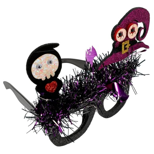 Vaguelly Lustige Halloween Brille für Erwachsene und Kreative Partybrille mit Halloween Motiven Einsetzbare Kostüm Accessoires für Party und Cosplay Sicherer und Langlebiger von Vaguelly