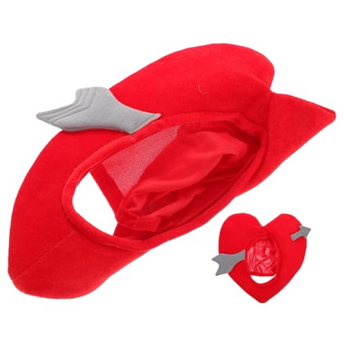 Vaguelly Lustige Herzförmige Party Kopfbedeckung mit Cupid Weicher Warmer Karnevalshut als Fotorequisite für Frauen und Mädchen Witziges Kostüm Accessoire für Fasching und Cosplay Vaguelly Lustige Herzförmige Party Kopfbedeckung mit Cupid Weicher Warmer Karnevalshut als Fotorequisite für Frauen und Mädchen Witziges Kostüm Accessoire für Fasching und Cosplay von Vaguelly