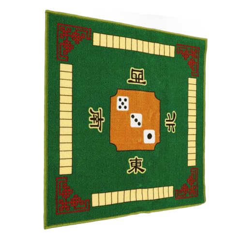 Vaguelly Mahjong Tischmatte Quadratisch Grün rutschfest Geräuschdämpfend Dicke Tischdecke für Mahjong Poker und Kartenspiele Schützend und Langlebig Vaguelly Mahjong Tischmatte Quadratisch Grün rutschfest Geräuschdämpfend Dicke Tischdecke für Mahjong Poker und Kartenspiele Schützend und Langlebig von Vaguelly