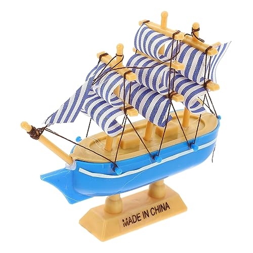 Vaguelly Mini-segelboot Desktop-segelboot-dekoration Segelschiff Aus Segelschiffmodell Mittelmeer-segelboot Nautische Tortenauflage Dekorative Hölzern Das Mittelmeer Büro Segelboot Aus Holz von Vaguelly
