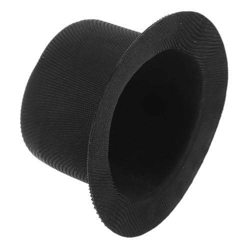 Vaguelly Miniatur DIY Hut Schwarz Bastelmaterial für Puppen Schneemänner Handgefertigte Hut Dekoration Festliche Accessoires für Weihnachten und Cosplay von Vaguelly