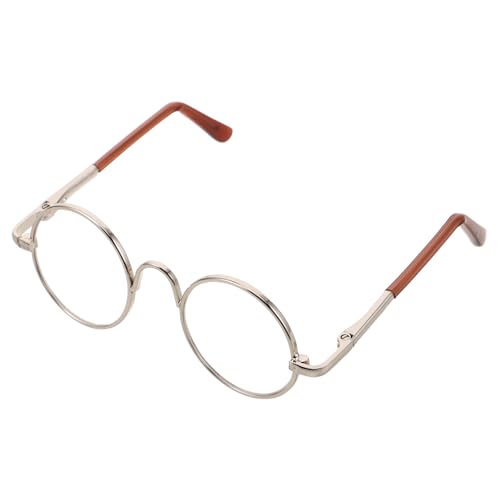 Vaguelly Miniatur Puppenbrille Runde Brille für Puppen DIY Zubehör für Puppenhaus Fotografie Requisiten Silberrahmen Leicht und Kompakt für Bastelprojekte Vaguelly Miniatur Puppenbrille Runde Brille für Puppen DIY Zubehör für Puppenhaus Fotografie Requisiten Silberrahmen Leicht und Kompakt für Bastelprojekte von Vaguelly