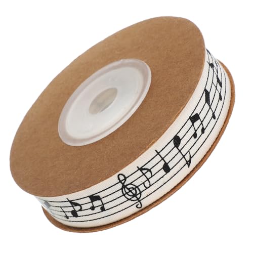 Vaguelly Musiknoten Geschenkband Dekoratives Band für Basteln Verpacken Hochzeiten und Geburtstagsfeiern für Diy Projekte mit Klaren Notenmotiven von Vaguelly
