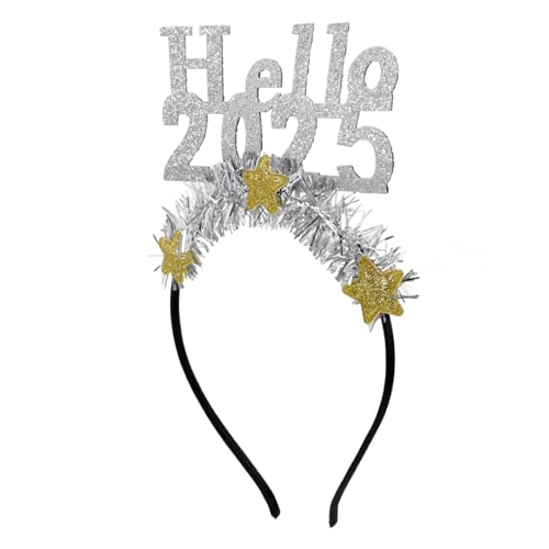 Vaguelly Neujahrs Stirnband Silber Glitzer Kopfband Leicht Festlich Karneval Kopfschmuck Für Silvester Party Erwachsene Vaguelly Neujahrs Stirnband Silber Glitzer Kopfband Leicht Festlich Karneval Kopfschmuck Für Silvester Party Erwachsene von Vaguelly