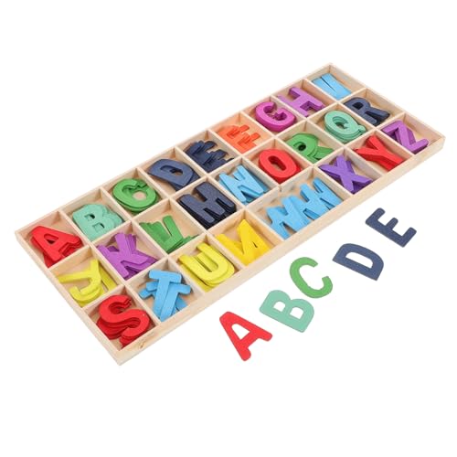 Vaguelly Pädagogische Holzbuchstaben – Lernen – Sensorik Für – Kompaktes Spielzeug – Wiederverwendbar Vaguelly Pädagogische Holzbuchstaben – Lernen – Sensorik Für – Kompaktes Spielzeug – Wiederverwendbar von Vaguelly